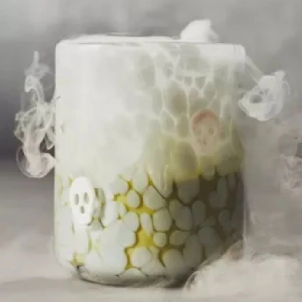 Skull icon mystic juice glass